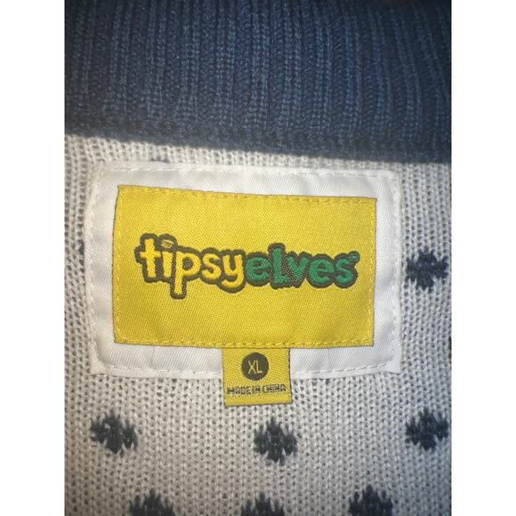 Ugly Christmas Sweater Xmas Size XL Tipsy Elves - Picture 2 of 3